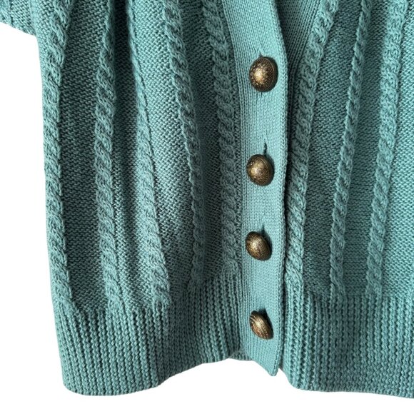 Soft Surroundings Wool Blend Short Sleeve Cardigan Sweater - Picture 4 of 6